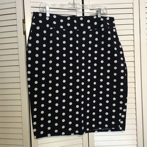 Polka Dot Pencil Skirt